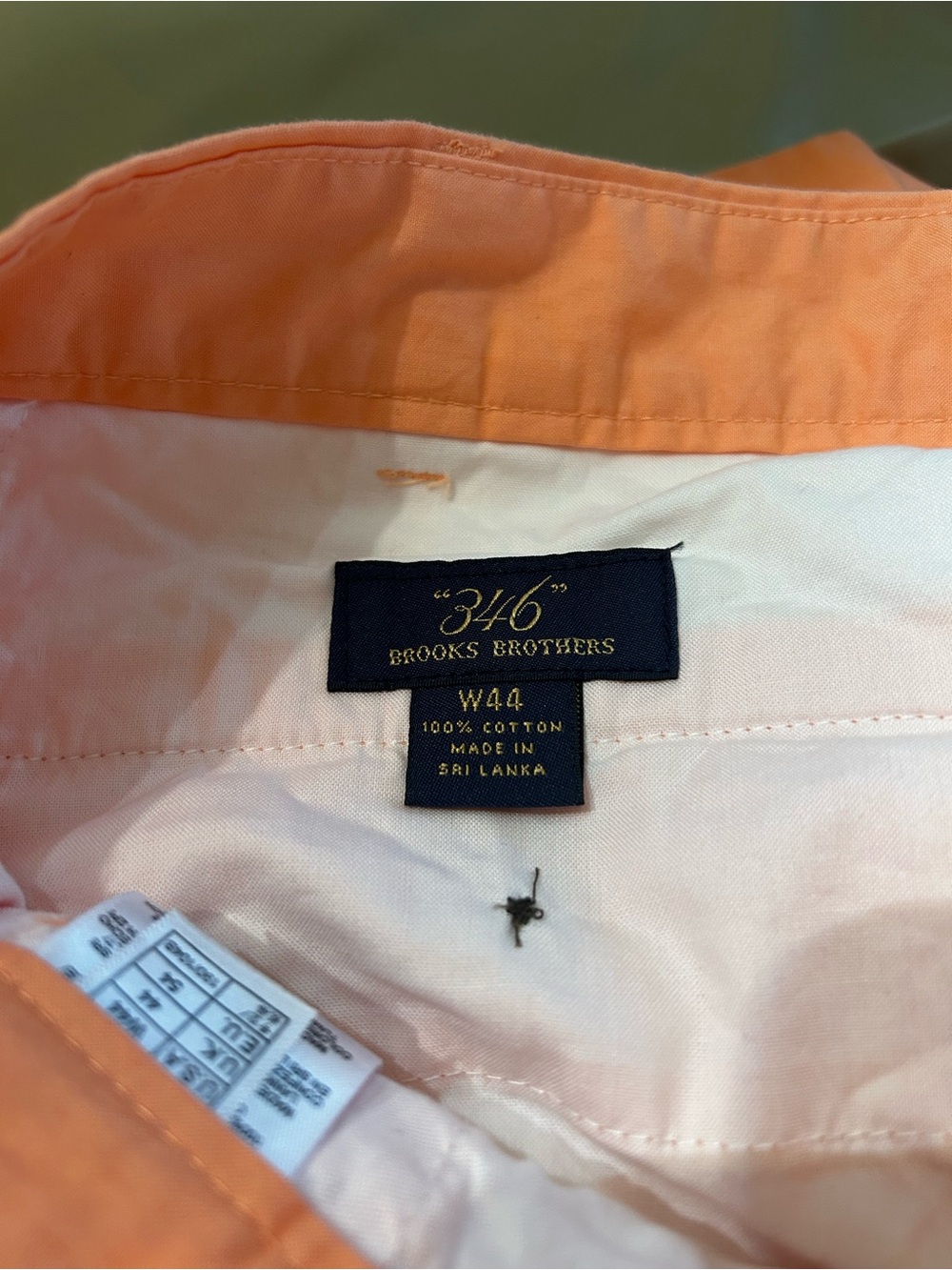 Brooks Brothers Orange Button-Up Shirt size 44